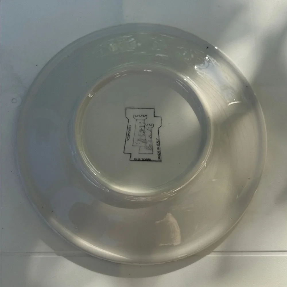 VTG Fruit Design Decorative Ceramic Plate, Made in Italy, Hand-Painted - Picture 2 of 3